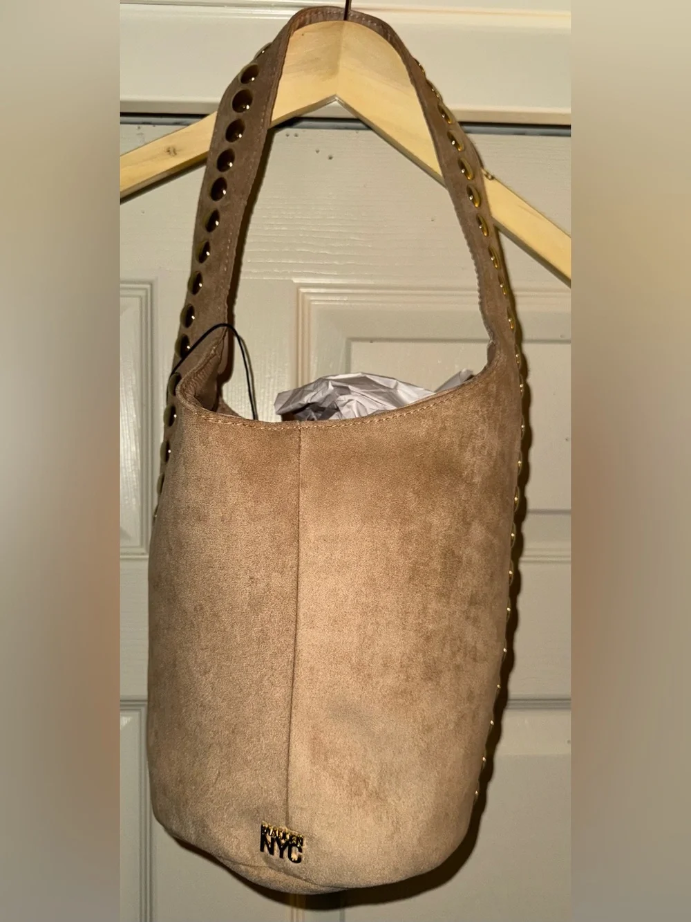 Madden NYC Women's Studded Bucket Shoulder Bag